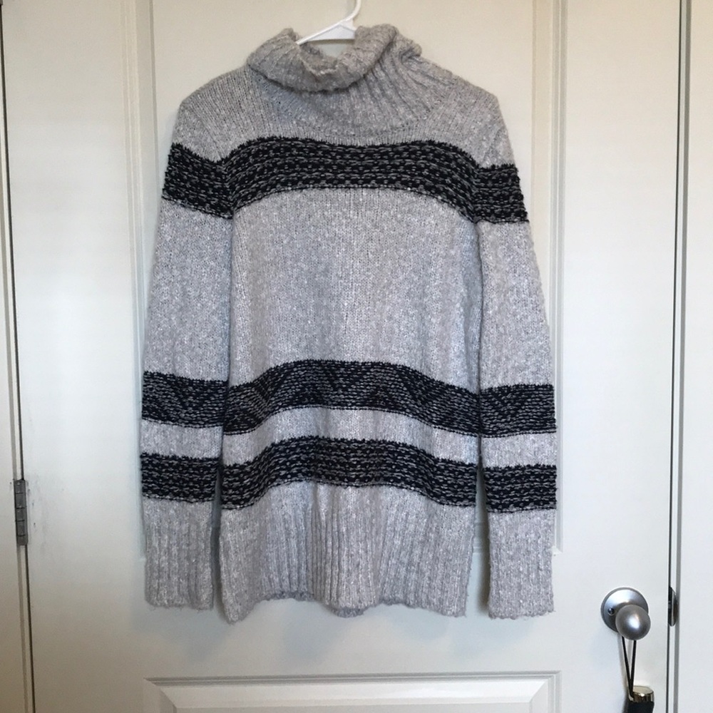 Size medium grey and black womans sweater